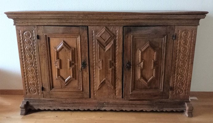 Baroque Sideboard in Oak, 1850s-GJF-1736082