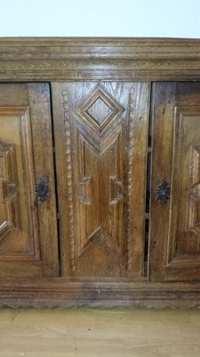 Baroque Sideboard in Oak, 1850s-GJF-1736082