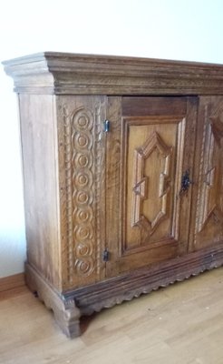 Baroque Sideboard in Oak, 1850s-GJF-1736082