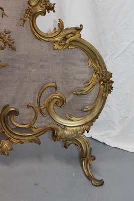 Baroque Style Bronze Fireplace Screen Guard, 1894-NAD-2026009