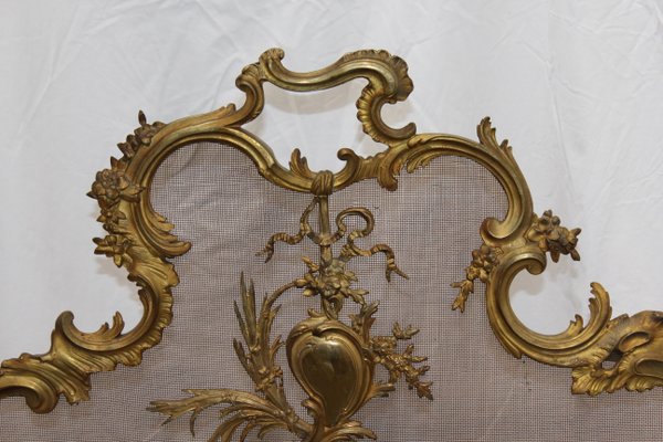 Baroque Style Bronze Fireplace Screen Guard, 1894-NAD-2026009