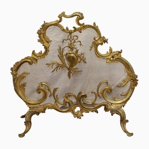 Baroque Style Bronze Fireplace Screen Guard, 1894-NAD-2026009