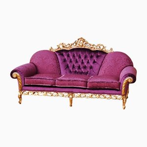 Baroque Style Carved and Gold Sofa-IYX-1180395