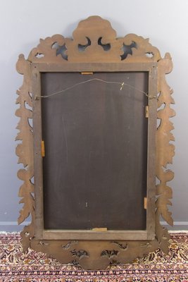 Baroque Style Carved Wooden Wall Mirror, 1930s-KEG-709543