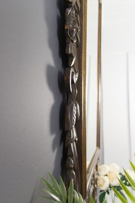 Baroque Style Carved Wooden Wall Mirror, 1930s-KEG-709543