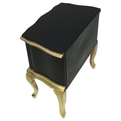 Baroque Style Italian Walnut Veneer Nightstand, 1920s-NJV-571956