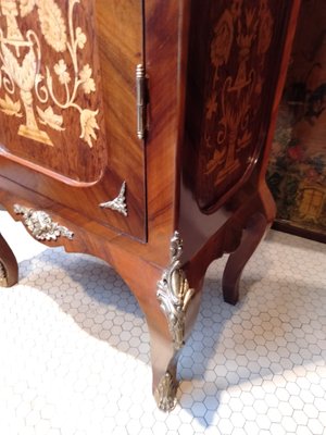 Baroque Style Rosewood Cabinet with Bronze Friezes, 1990s-ZFY-1155918