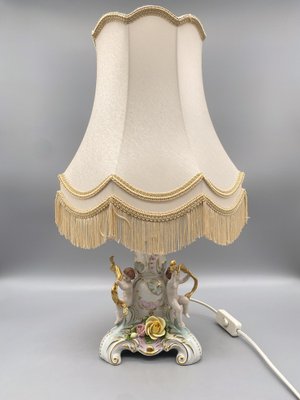 Baroque Style Table Lamps in Porcelain by Rudolf Kämmer, Thuringia, Germany 1950s, Set of 2-CZ-1794506