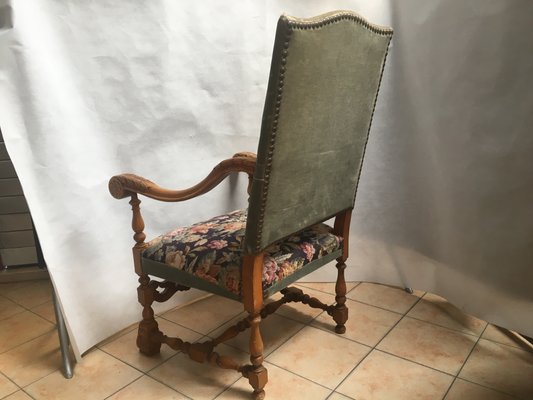 Baroque Style Throne Armchair, 1940s-WQQ-1005592