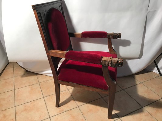 Baroque Style Throne Armchair, 1940s-WQQ-1131586