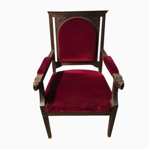 Baroque Style Throne Armchair, 1940s-WQQ-1131586