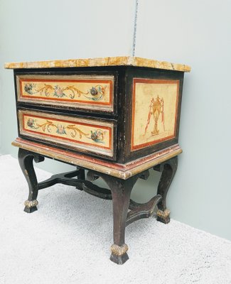 Baroque Style Venetian Commode with Polychrome-FSD-1170197