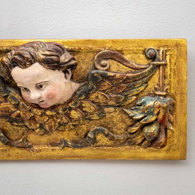 Baroque Supraport with Winged Putti, 18th Century-VEI-2022798