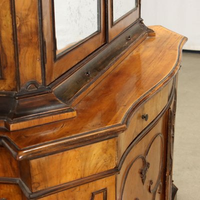 Baroque Veneer Cupboard with Mirror-VMM-1795024