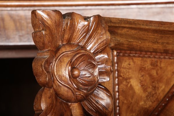 Baroque Walnut Cabinet with Carvings, 1700s-DXD-931670