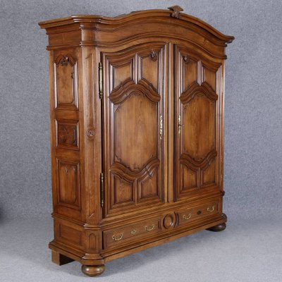 Baroque Wardrobe in Oak, 1750s-DXD-1790233