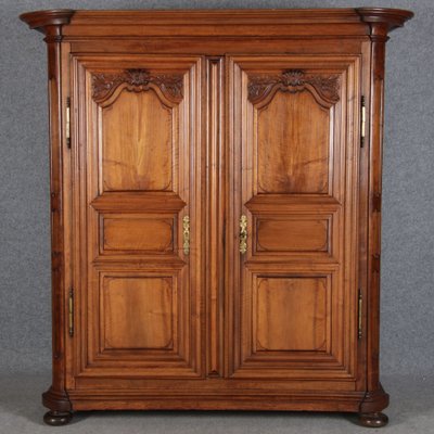 Baroque Wardrobe in Walnut, 1750s-DXD-1790272