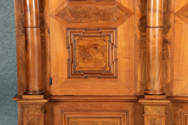 Baroque Wardrobe in Walnut, Basel, Switzerland, 1720s-DXD-1790254