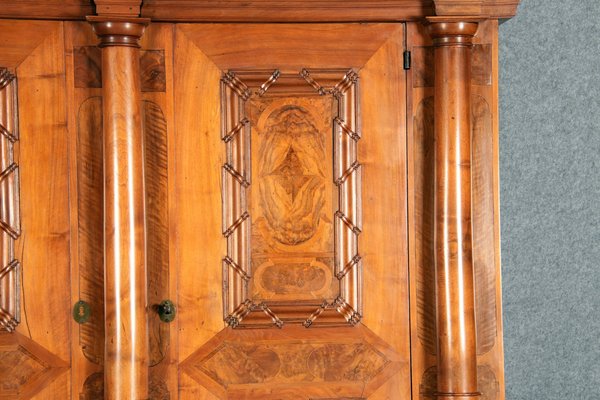 Baroque Wardrobe in Walnut, Basel, Switzerland, 1720s-DXD-1790254