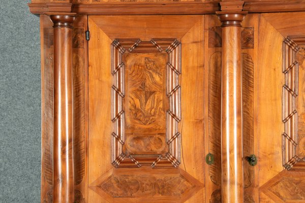 Baroque Wardrobe in Walnut, Basel, Switzerland, 1720s-DXD-1790254