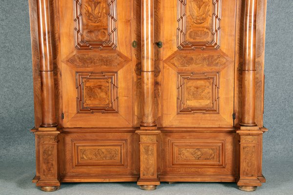 Baroque Wardrobe in Walnut, Basel, Switzerland, 1720s-DXD-1790254