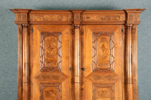 Baroque Wardrobe in Walnut, Basel, Switzerland, 1720s-DXD-1790254