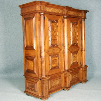 Baroque Wardrobe in Walnut, Basel, Switzerland, 1720s-DXD-1790254