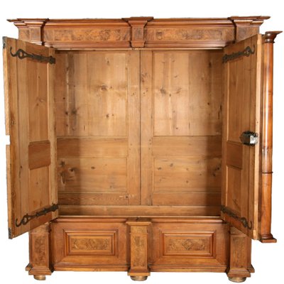 Baroque Wardrobe in Walnut, Basel, Switzerland, 1720s-DXD-1790254