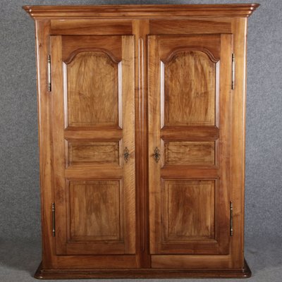 Baroque Wardrobe in Walnut, Freiburg, Switzerland, 1800s-DXD-1790540