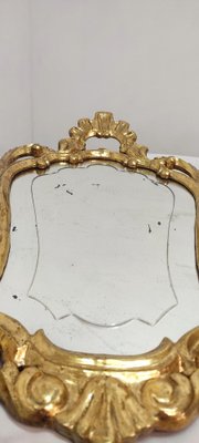 Baroque Wood and Gold Leaf Mirror, Spain, 1950s-RGF-1332895