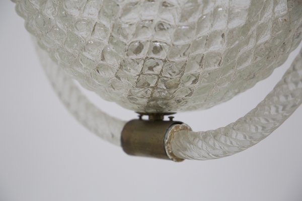 Barovier and Toso Murano Glass Ceiling Lamp from Barovier & Toso, 1940s-RCE-1398935