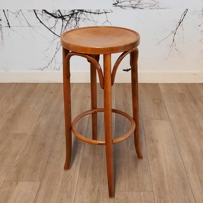 Barstools in Beech and Bentwood by Ligna, 1970s, Set of 3-SJU-2021792