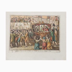 Bartolomeo Pinelli, Glorious Return of the Holy Father in Rome, Etching, 1850-ZCI-885389