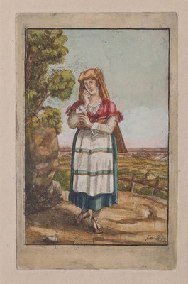 Bartolomeo Pinelli, Roman Costume, Etching, 1831-ZCI-871620