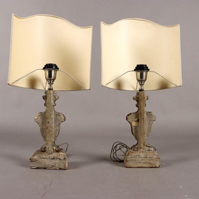 Bas-Relief Converted Vase Table Lamps, Early 19th Century, Set of 2-VMM-2041494