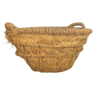 Basket in Rattan, Italy, 1970s-UR-1734462