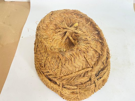 Basket in Rattan, Italy, 1970s-UR-1734462