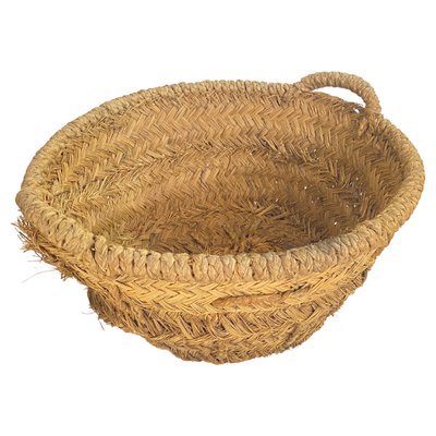 Basket in Rattan, Italy, 1970s-UR-1734462