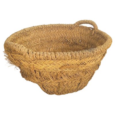 Basket in Rattan, Italy, 1970s-UR-1734462