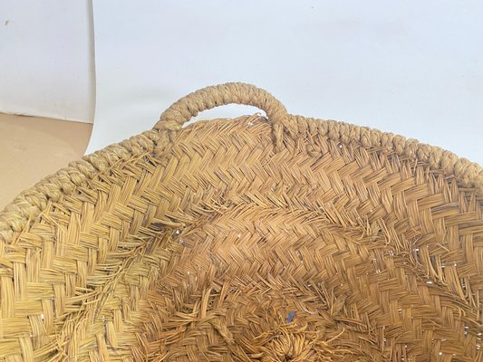 Basket in Rattan, Italy, 1970s-UR-1734462