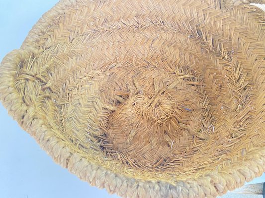 Basket in Rattan, Italy, 1970s-UR-1734462