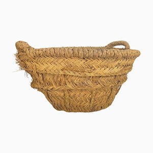 Basket in Rattan, Italy, 1970s-UR-1734462