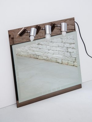 Bathroom Illuminated Mirror from Isa, Italy, 1970s-KL-1804763