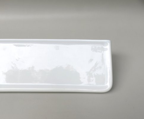 Bathroom Tray Wall Console in Porcelain White, 1950s-EY-1034881