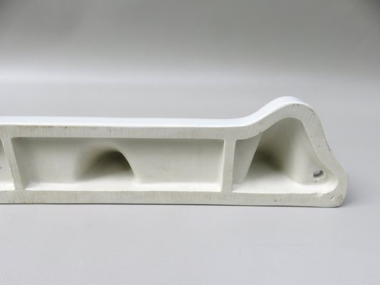 Bathroom Tray Wall Console in Porcelain White, 1950s-EY-1034881