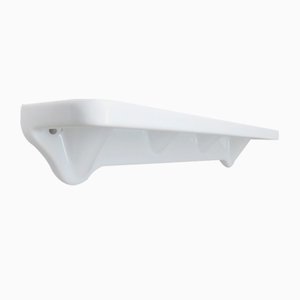 Bathroom Tray Wall Console in Porcelain White, 1950s-EY-1034881