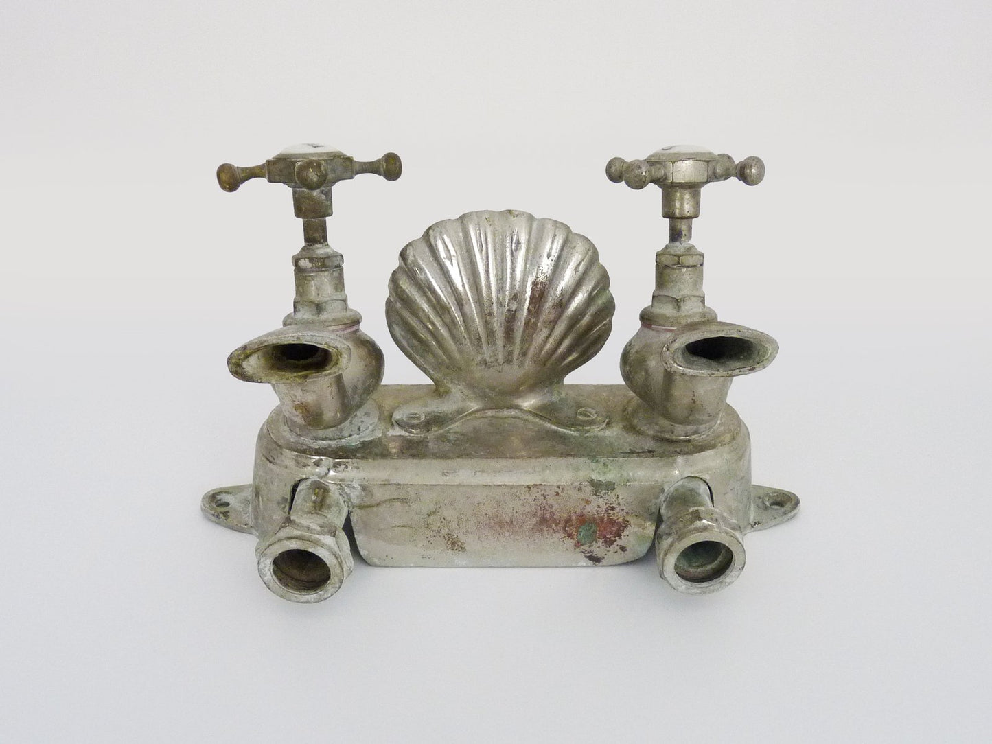 Bathtub Tap in Silver Bronze, 1930s