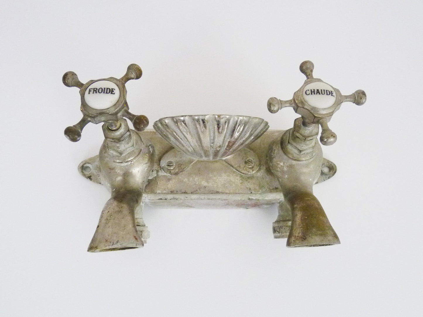 Bathtub Tap in Silver Bronze, 1930s