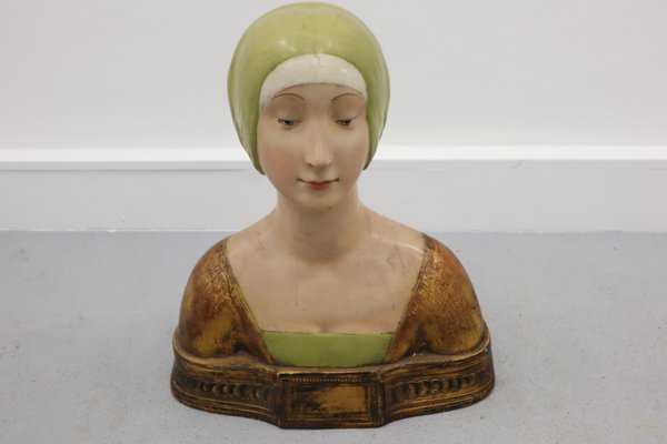 Battista Sforza Duchess Bust of Urbino by Mino Da Fiesole, 1940s-JWH-1138918