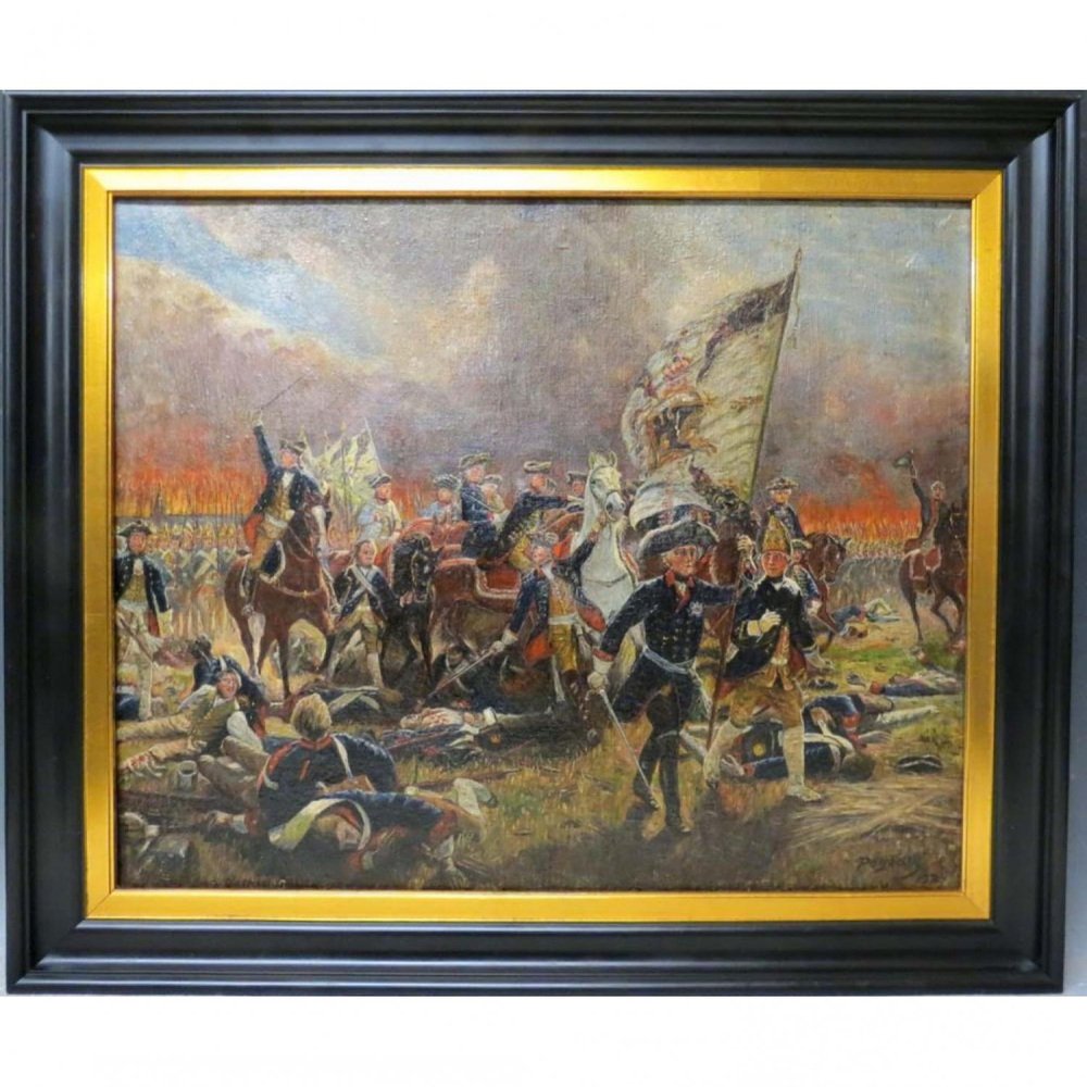 Battle Scene, 1924, Oil on Canvas